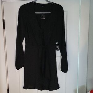 NWT Express Black Long Sleeve Dress